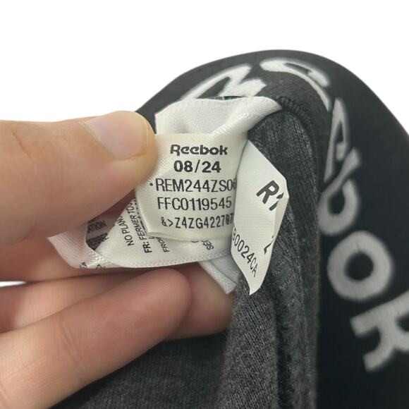 Reebok Jogger Sweatpants NWT Mens Sz L Gray Drawstring Athleisure Casual Workout - Picture 7 of 7